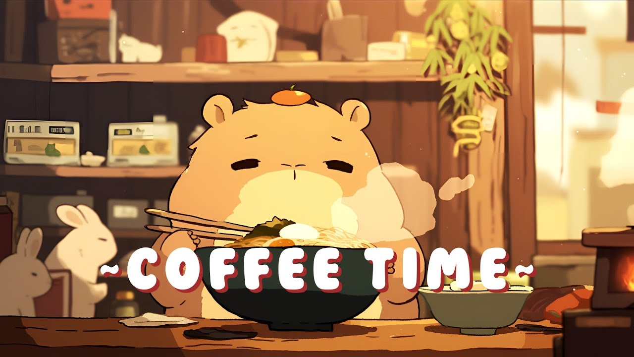[Long Session] Capybara Music Corner - Relaxing Beats to Study/Sleep/Chill ~ Gentle Feelings ~ 🦫 🌿 ☕