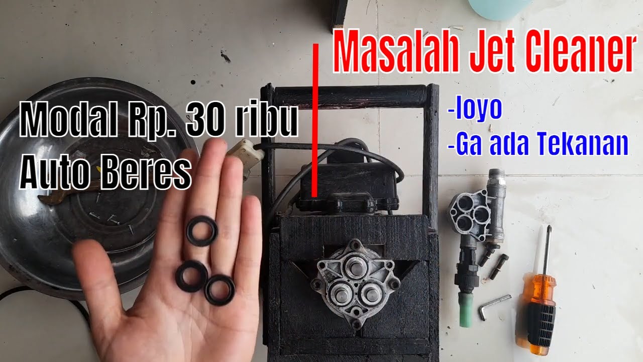 Ganti seal jet cleaner sendiri | jet cleaner loyo | jet cleaner ga ada tekanan