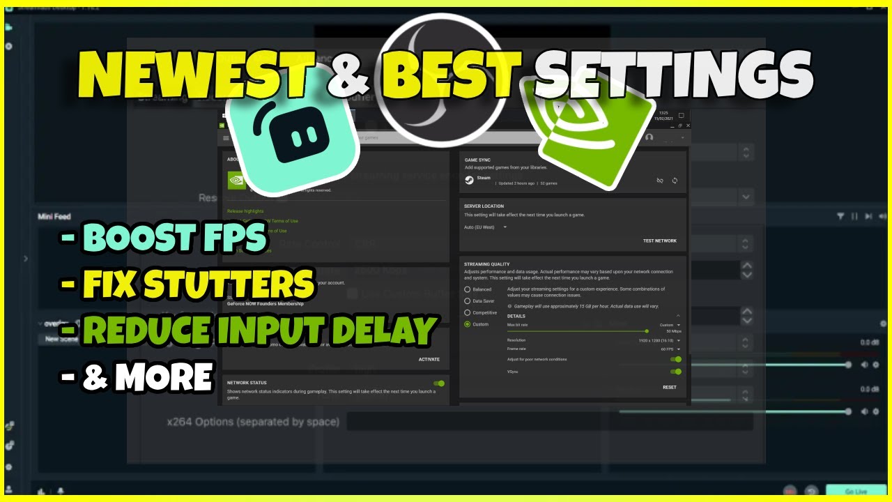 Best OBS, Streamlabs & Nvidia Settings for MAX FPS +  Zero Lag  (2025 Guide)
