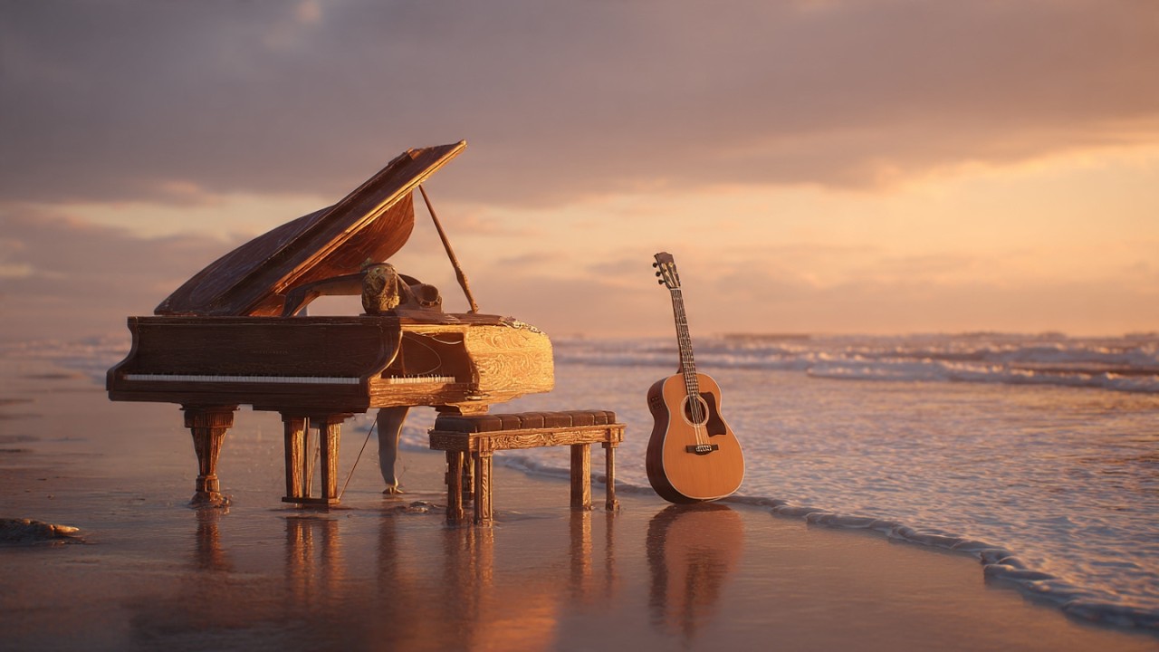 Harmony of Still Minds 🌿 Calm Guitar & Piano Instrumental for Relaxation, Mindfulness & Stress Reli