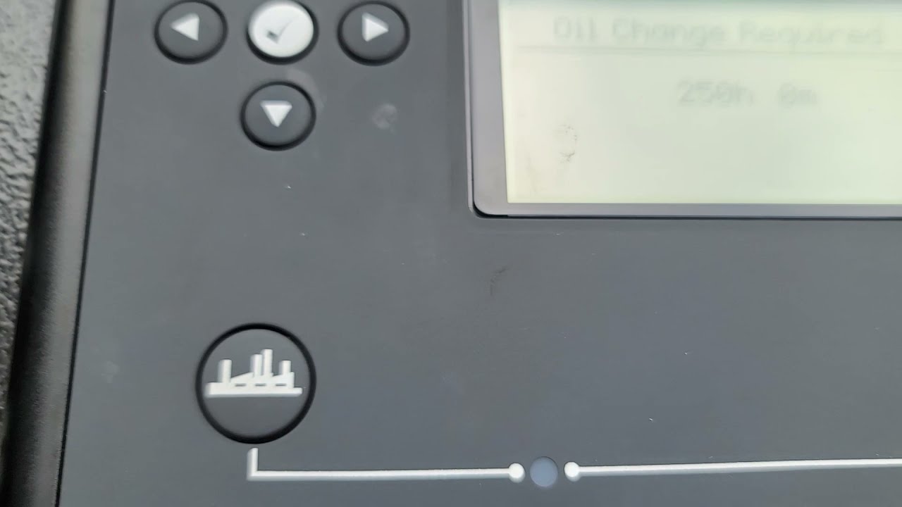 Reset Oil Maintenance Alarm Hours Deep Sea Electronics Generator