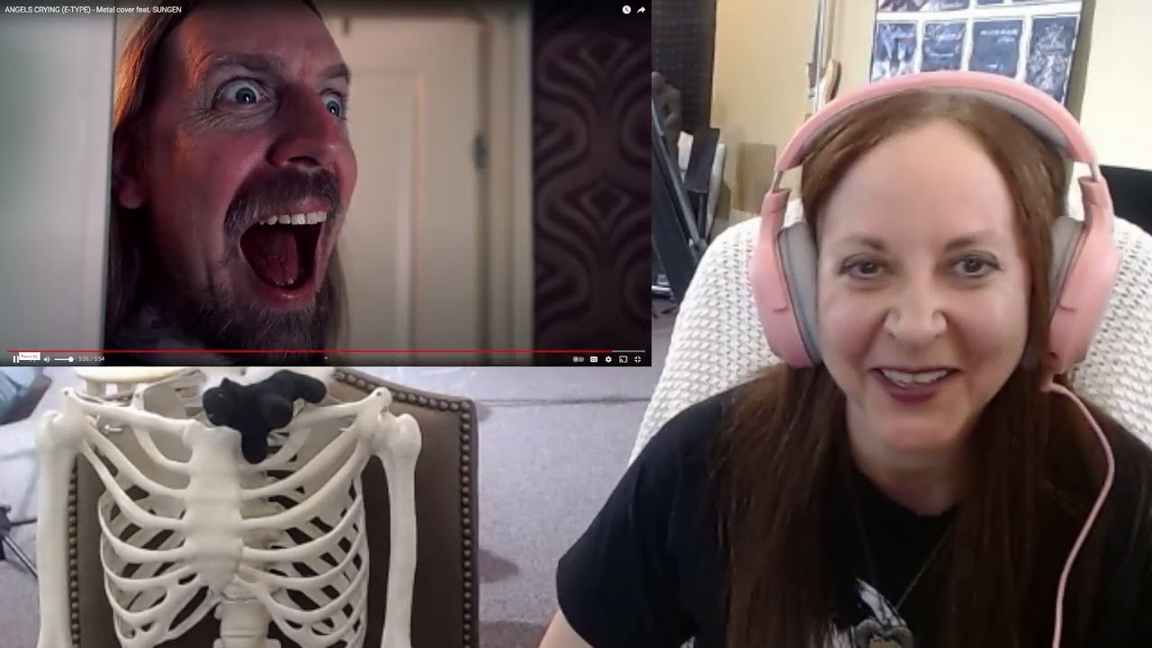 Tommy Johansson ANGELS CRYING (E TYPE   Metal cover feat SUNGEN ) - Suesue and Bonesy React