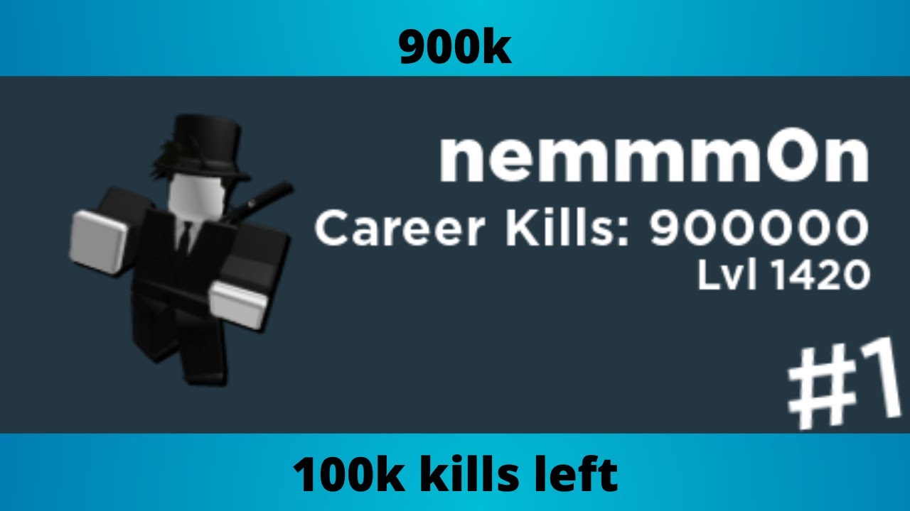 Hitting 900k Career Kills In Roblox Arsenal