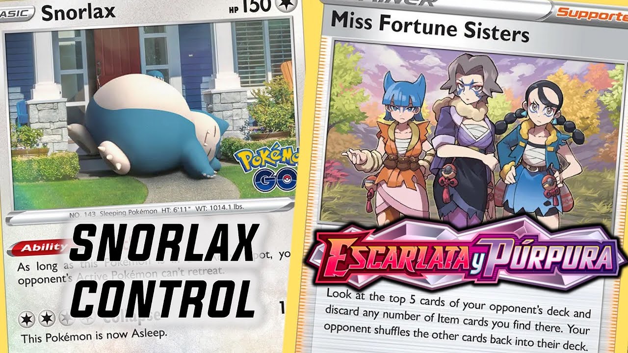 Snorlax Control &iexcl;Bloqueo absoluto! - Cartas Pokemon Escarlata y P&uacute;rpura 2023