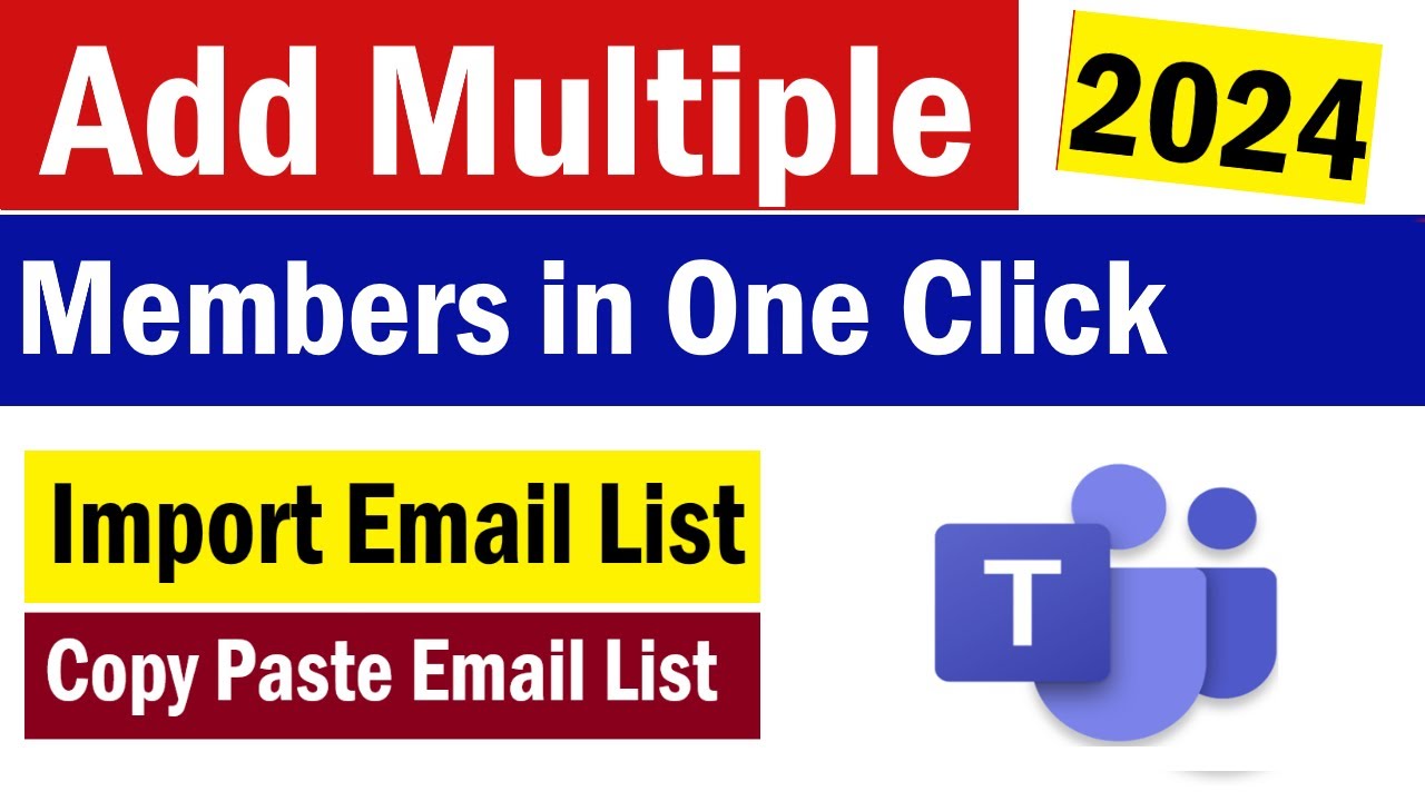 How to Add Multiple Members in Microsoft Teams | How To Add Bulk Members in MS Teams | Bulk Import