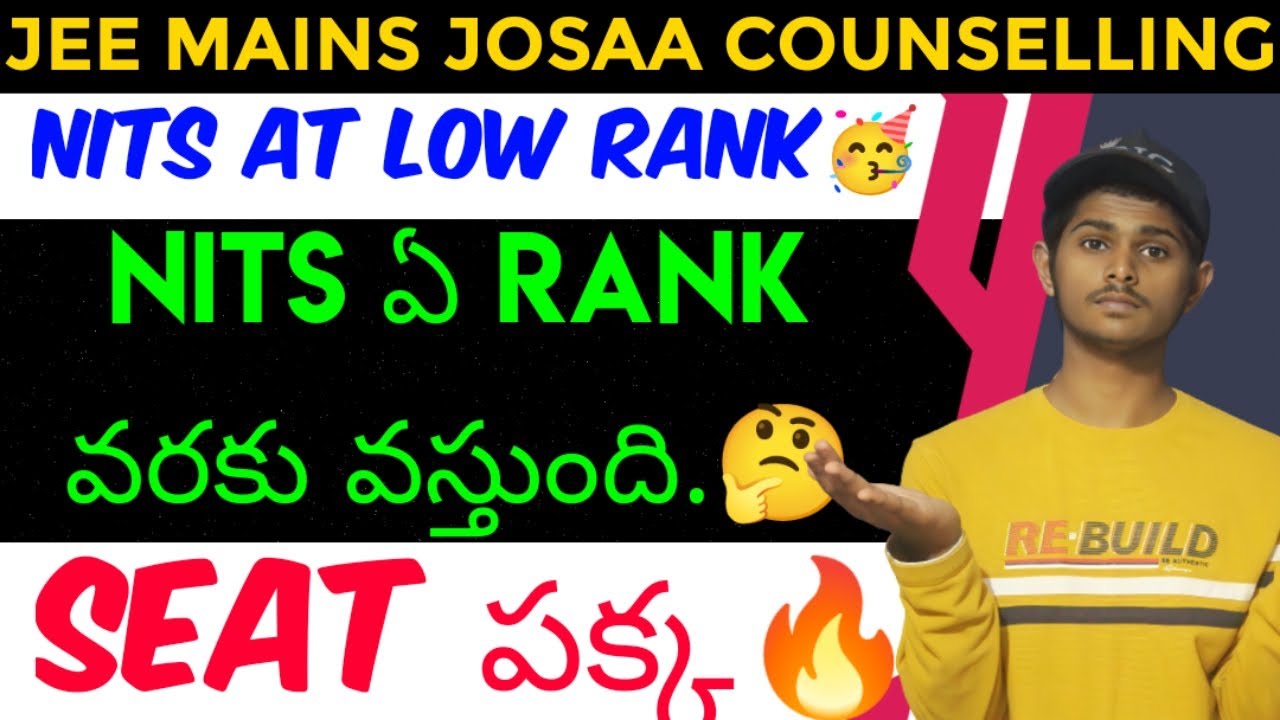 Jeemains low rank top NITS|jee mains minimum rank for nits #jee#josaacounselling2022#csabcounselling