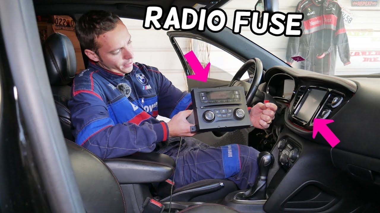 DODGE DART RADIO SOUND FUSE NAVIGATION FUSE LOCATION REPLACEMENT. RADIO NOT WORKING FIX