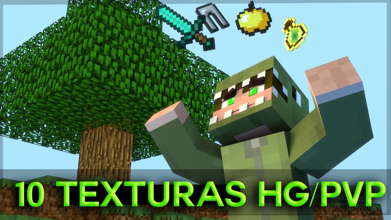 TOP 10 TEXTURAS HG E PVP [ 1.7 / 1.8 / 1.9 ]