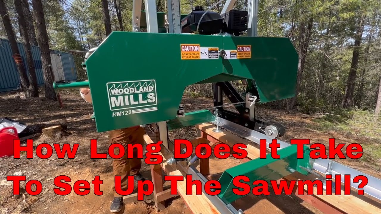 Woodland Mills HM 122 Sawmill Unpacking, Assembly, and First Cut!