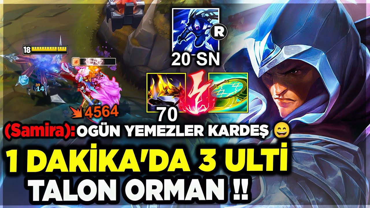 RAKİP BENİ TANIDI ADAMA OYUN OYNATMADIM !! TALON JUNGLE 20 SN ULTİ !!
