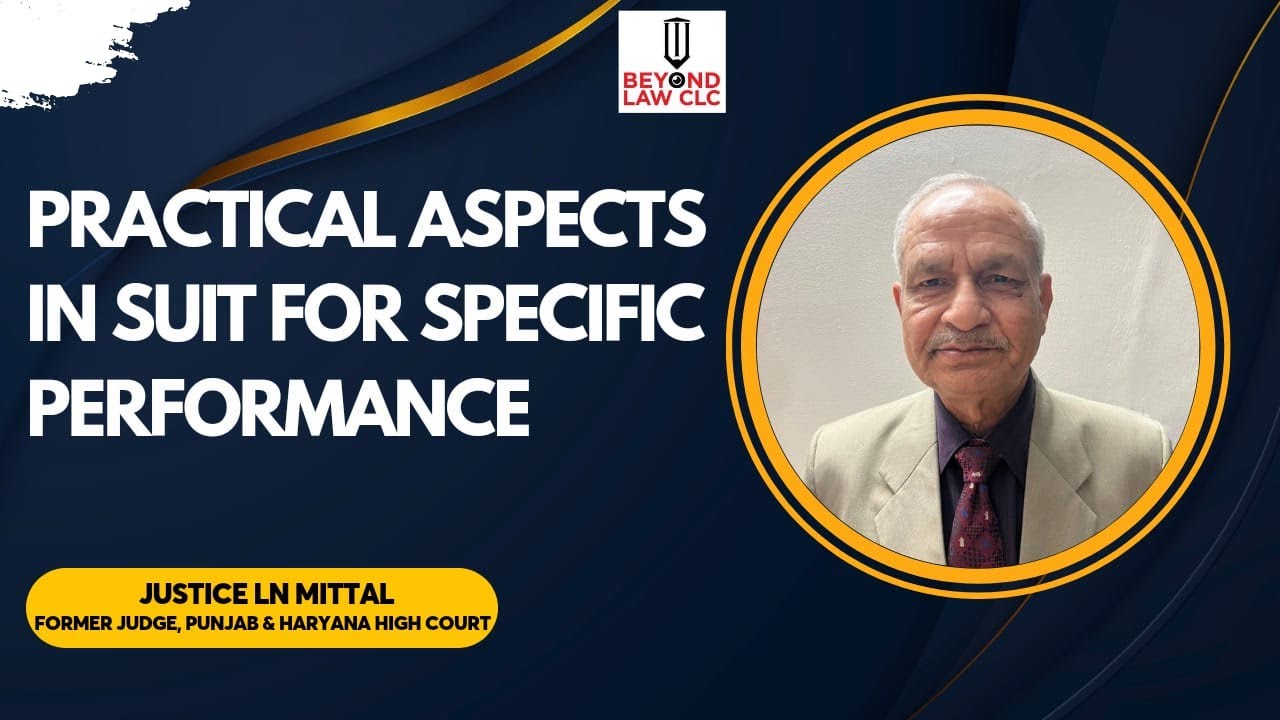 Practical Aspects in Suit For Specific Performance