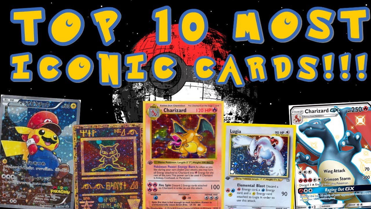 Top 10 MOST ICONIC Pokemon Cards Ever!!!