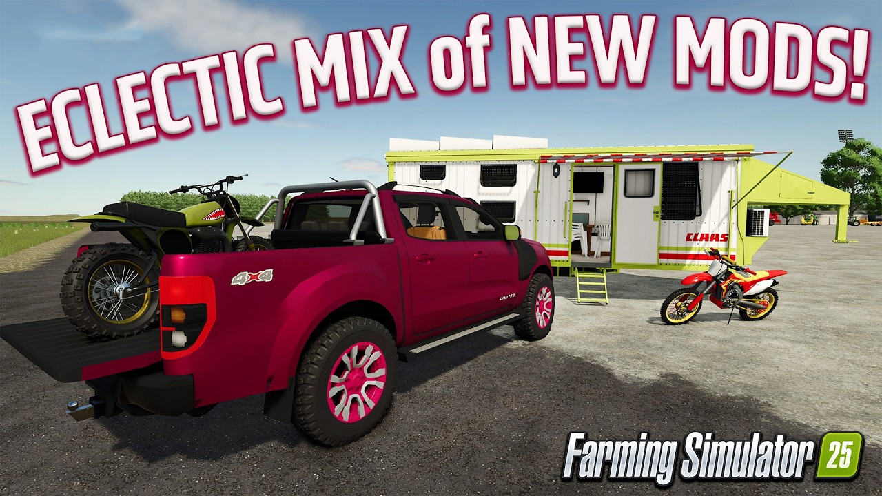 LIKE BUSES, 2 COME AT ONCE?! NEW MODS/UPDATES (REVIEW/GUIDE) FARMING SIMULATOR 25