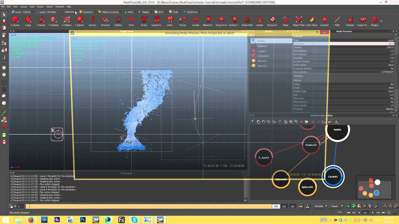 Tornado Tutorial (RealFlow - FumeFx)