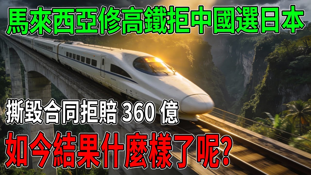 拒賠360億還撕毀合同！大馬轉頭把千億訂單送日本，慘遭日本當場拒絕，最終下場大快人心！ #馬來西亞東海岸鐵路 #中國基建 #一帶一路 #中馬關系 #高鐵 #日本新幹線 #馬哈蒂爾