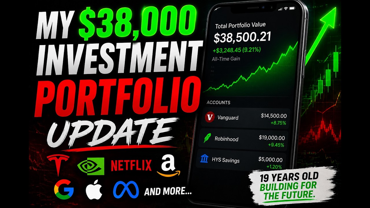 My $38,000 Investment Portfolio at 19 (Full Breakdown)