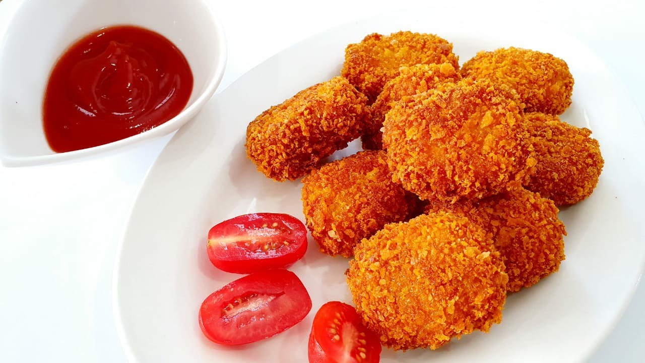 ناجتس الدجاج المقرمشة بطعم لذيذ وأحسن من المطاعم. Nuggets de poulet ,un délice