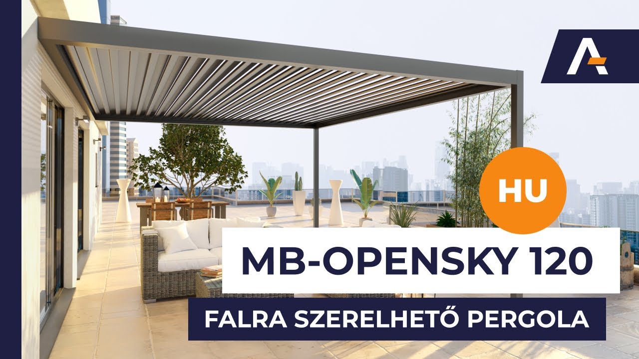Falra szerelhető pergola MB-OpenSky 120