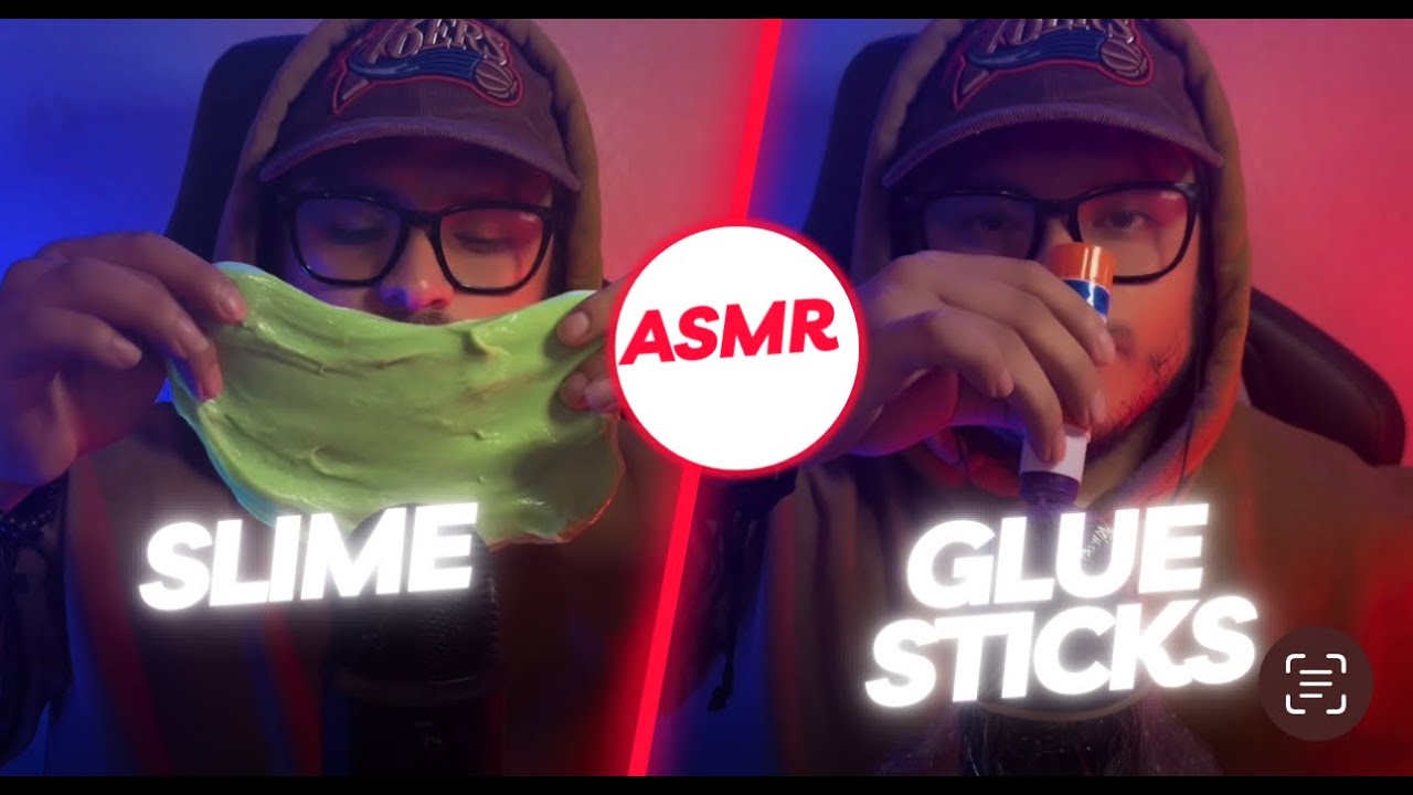 FALL ASLEEP TO RELAXING GLUE STICK AND SLIME ASMR
