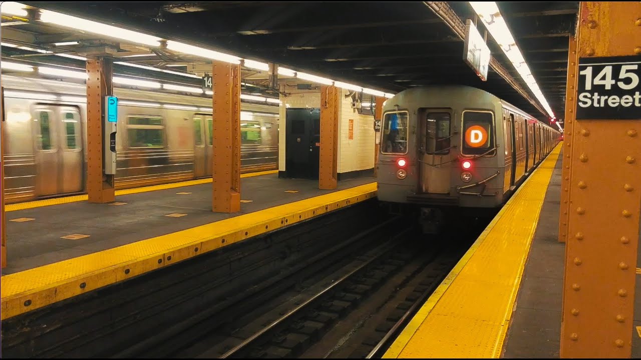 R68 (D)&(B) Subway Train(s) @ 145th St and 161st St Station