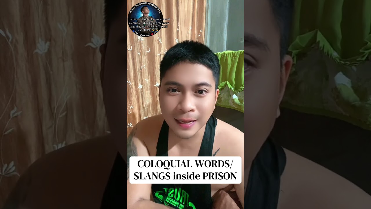 COLOQUIAL WORDS/SLANGS inside PRISON part 1 #bucor #slang #knowledge #pdl 