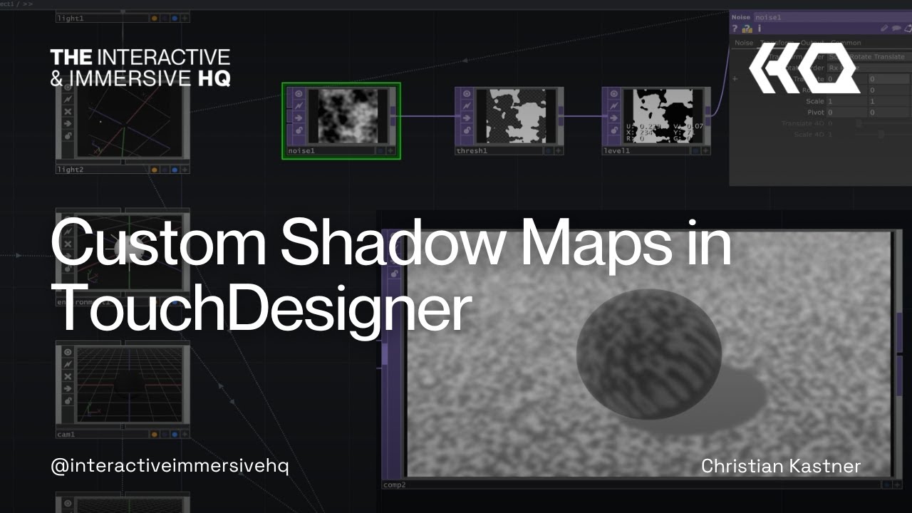 Пользовательские карты теней в TouchDesigner