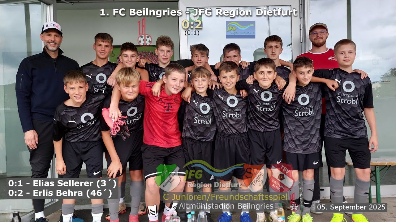 1. FC Beilngries – JFG Region Dietfurt 0:2 - (C-Junioren/Freundschaftsspiel)