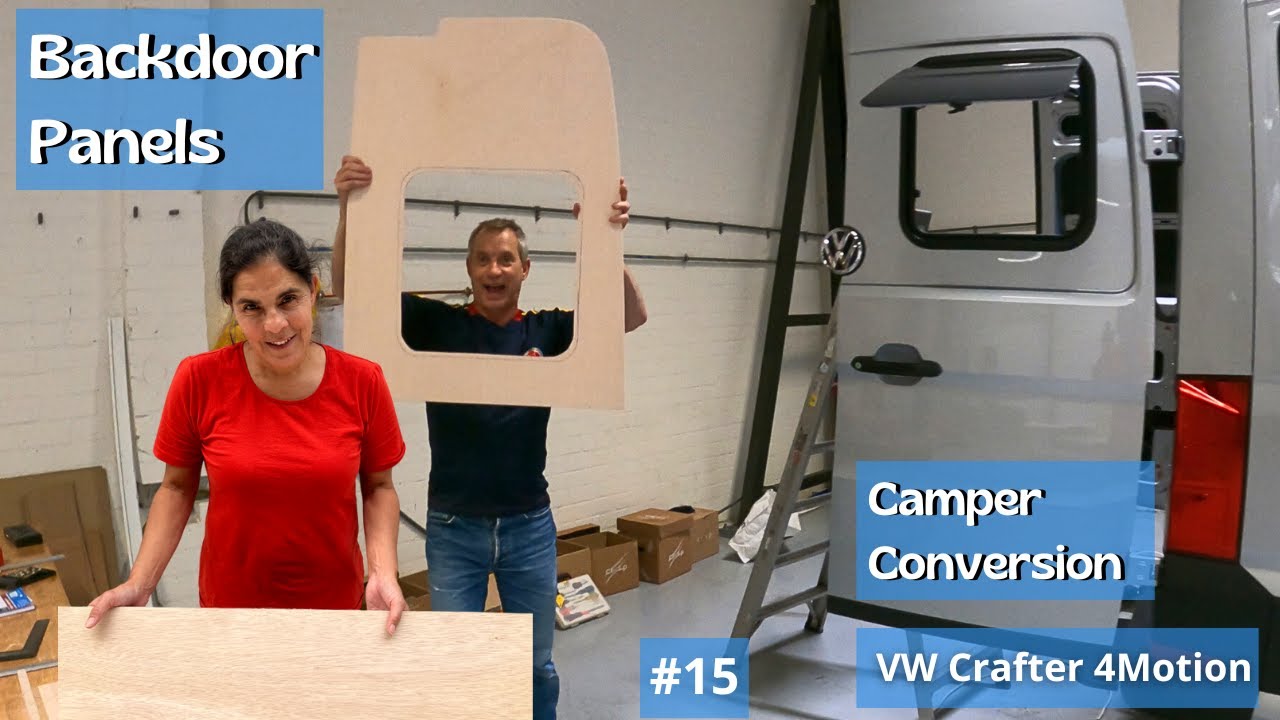 How We Made Perfect Backdoor Panels for our Van | VW Crafter 4x4 | DIY Camper Build