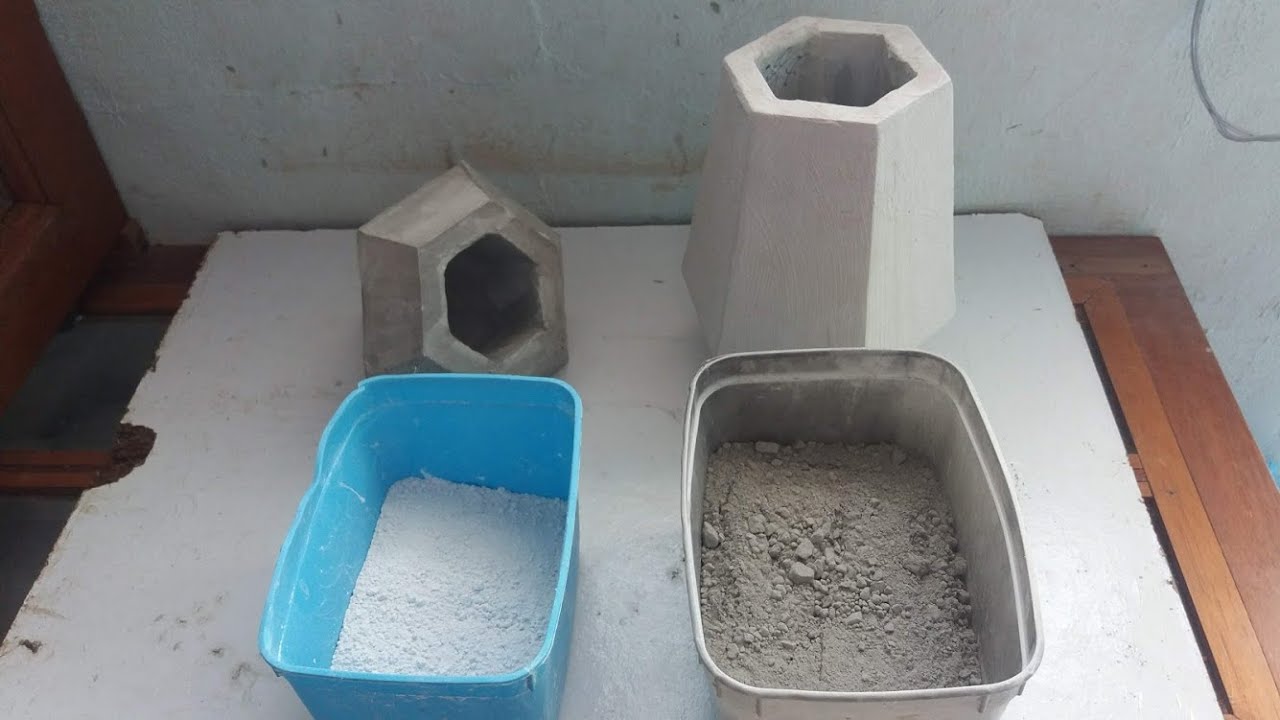 gesso e cimento entenda como trabalhar com essa massa para fazer seus vasos passo a passo parte 01