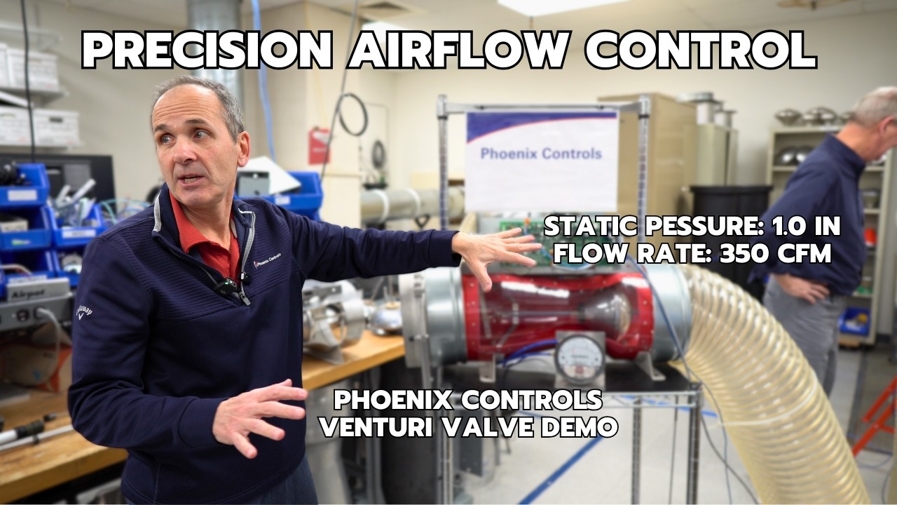Демонстрация клапана Вентури Phoenix Controls: оттачивание точности управления потоком воздуха в ...