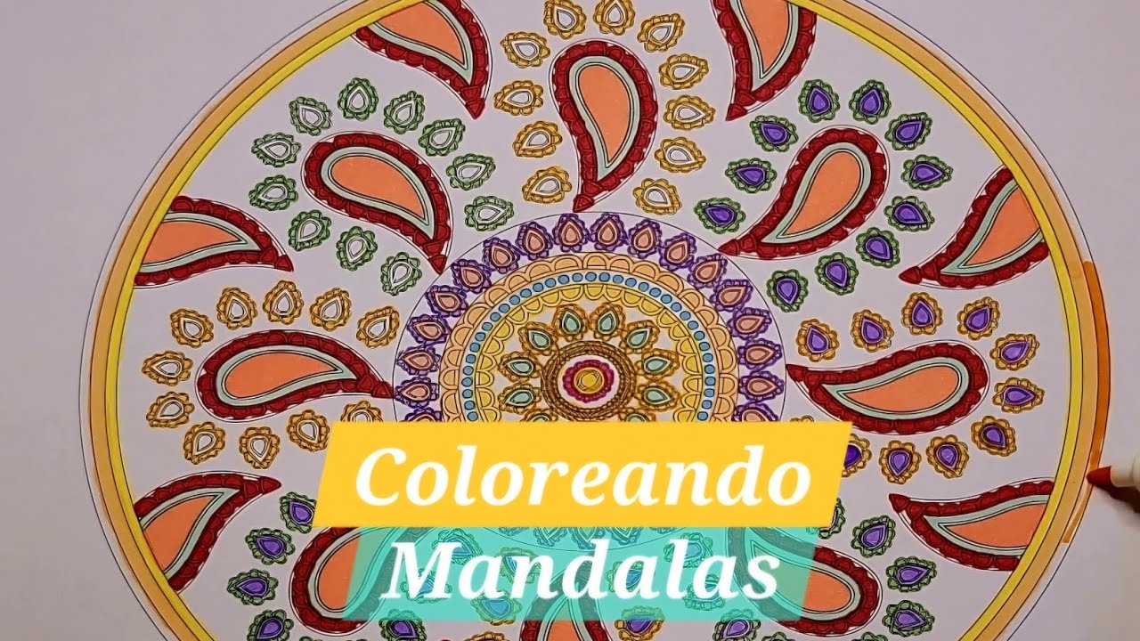 Coloring Mandalas Time|Coloreando Terapia de Color|Paz Mental|Baja Ansiedad y Estr&eacute;s|Color Therapy 🌈