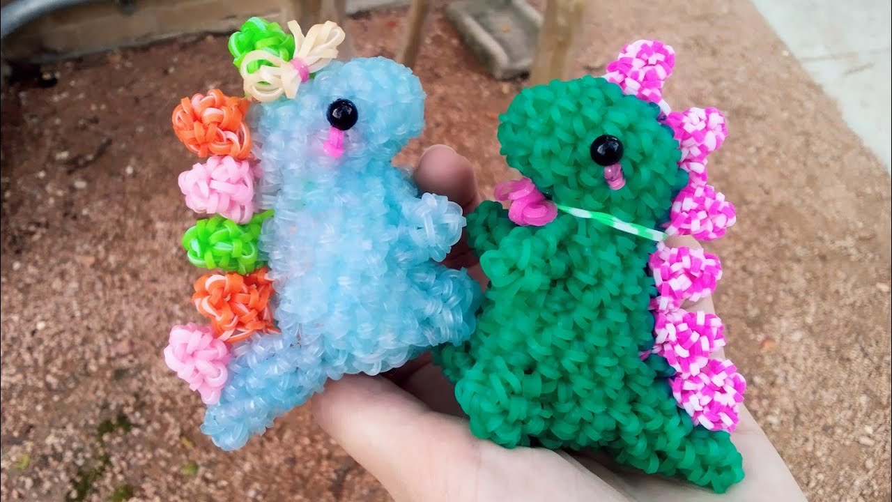 Loomigurumi Dinosaur Tutorial (Rainbowloom)