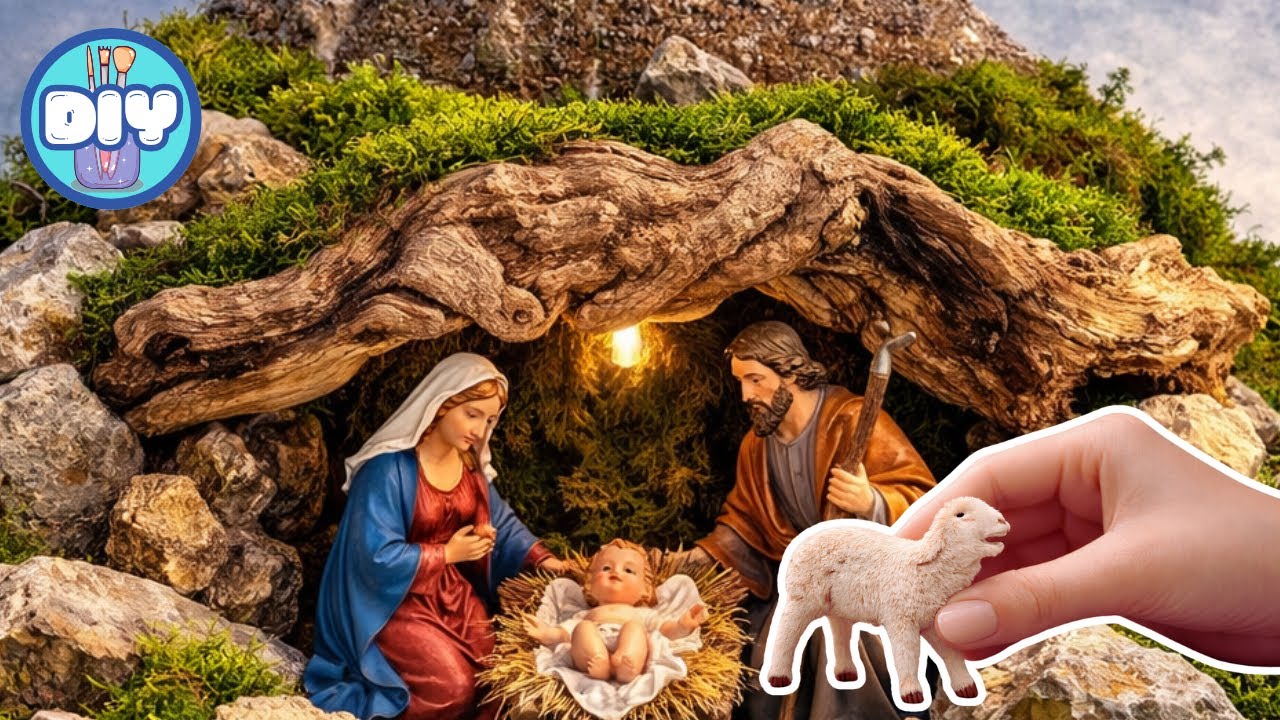 PRESEPIO FAI DA TE A COSTO ZERO 😱 | Tutorial Presepe Artigianale con Materiali Riciclati