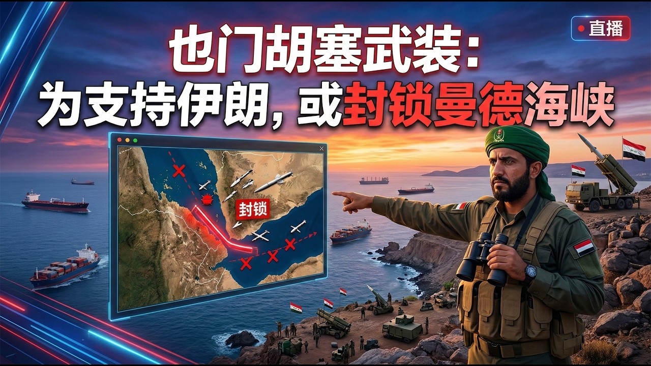 也门胡塞武装：为支持伊朗，或封锁曼德海峡