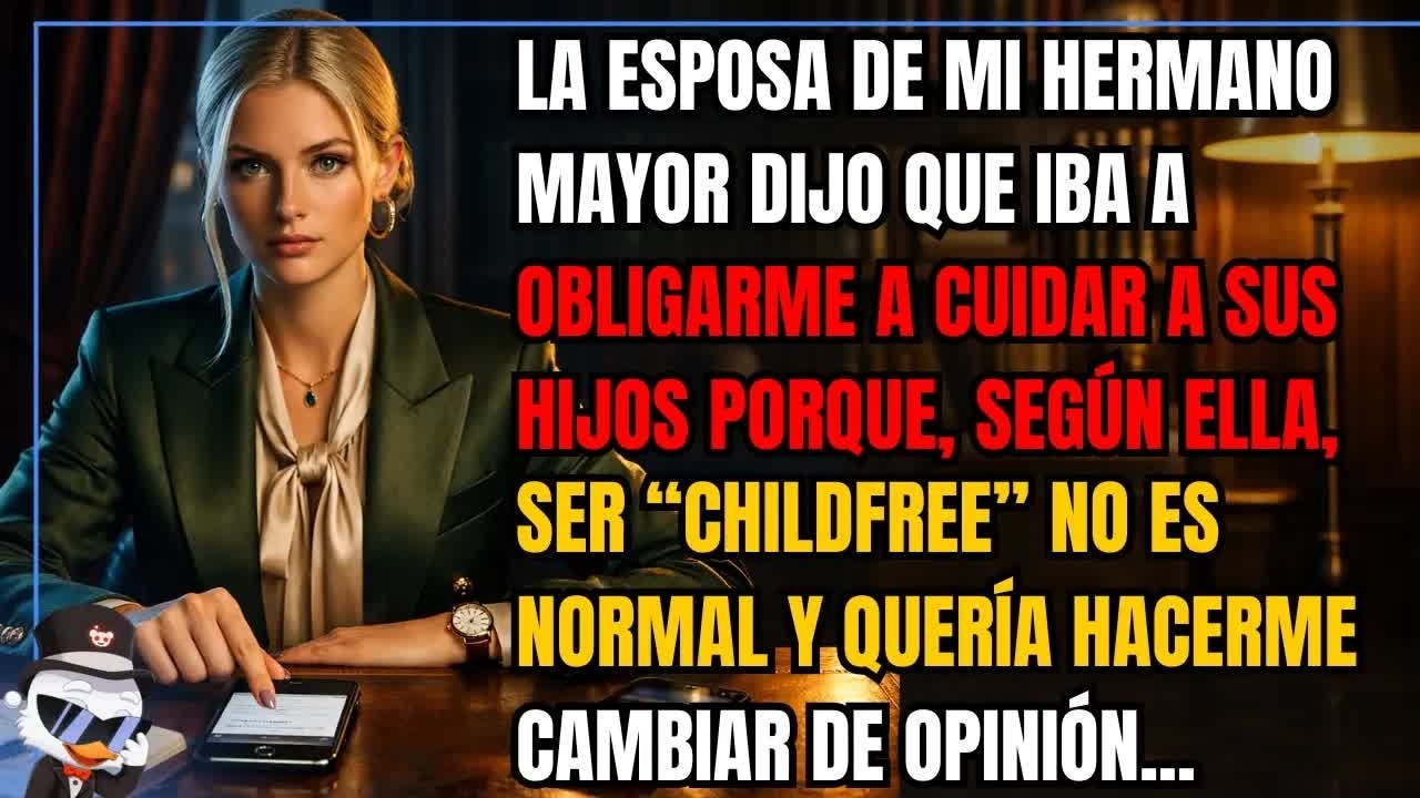 La esposa de mi hermano mayor dijo que iba a obligarme a cuidar a sus hijos porque, según ella