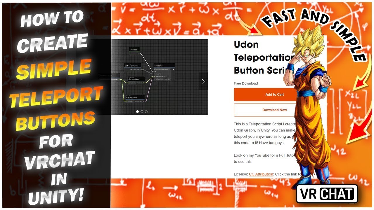 Create Simple Udon Teleport Buttons for Worlds in VRChat | Unity Tutorial