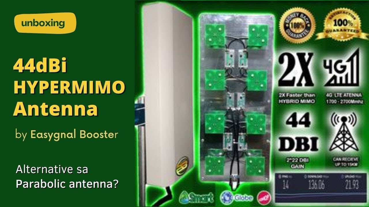 44dBi HYPERMIMO Antenna unboxing and review | Ito ang dapat mong bilhin!