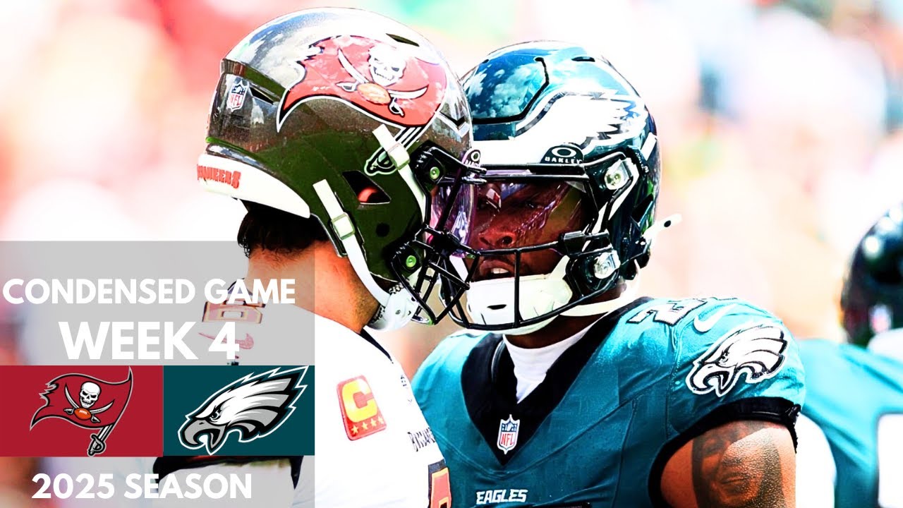 Buccaneers vs Eagles 2025 Week 4 Condensed Game | NFL Highlights