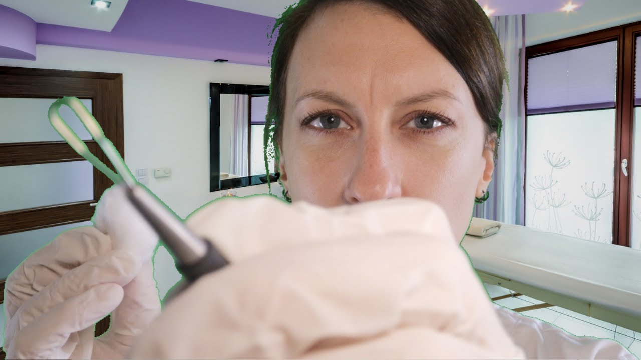 ASMR Pimple popping 😁 SPA ambiance, Latex gloves, Bilingual