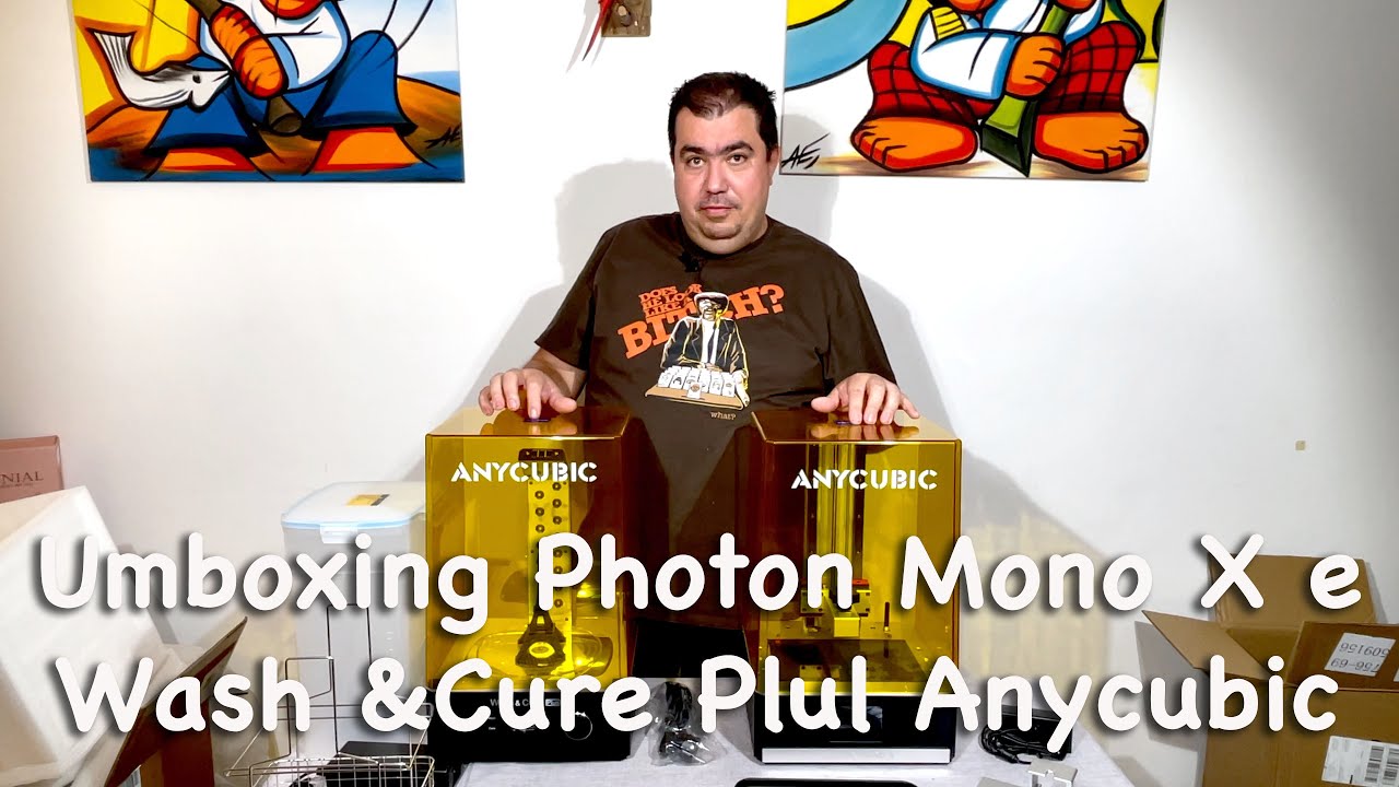 Umboxing Anycubic Mono X e Wash & Cure Plus em Português