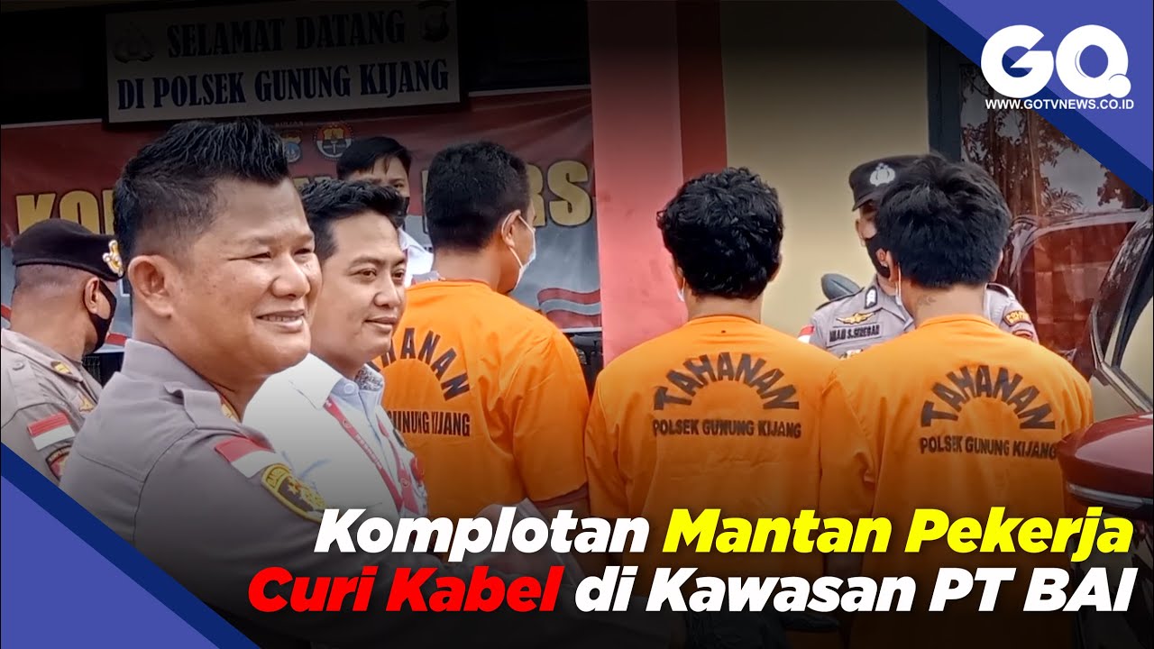 Komplotan Mantan Pekerja Curi Kabel di Kawasan PT BAI