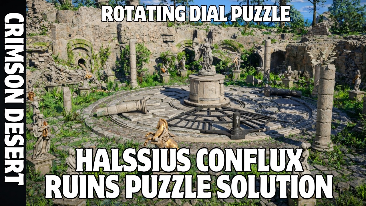 Halssius Conflux Ruins Puzzle Solution in Crimson Desert | Rotating Dial