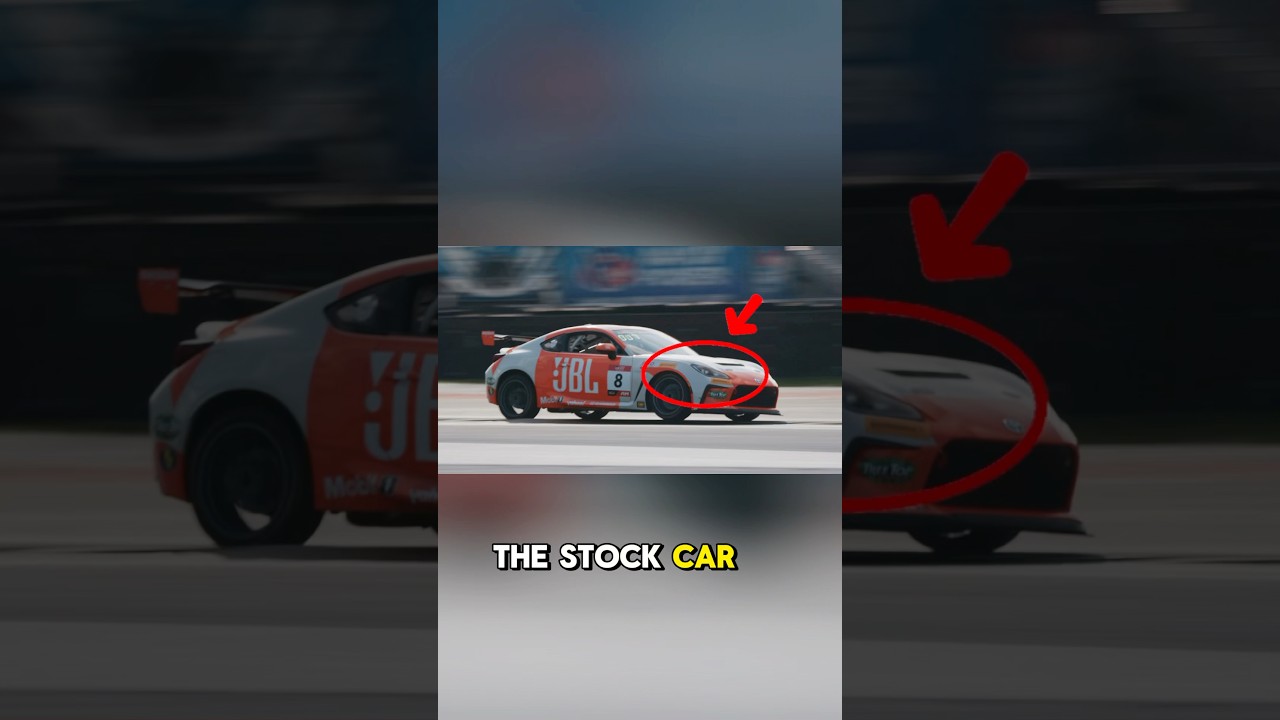 Why does the GR cup race car have a vent hood?