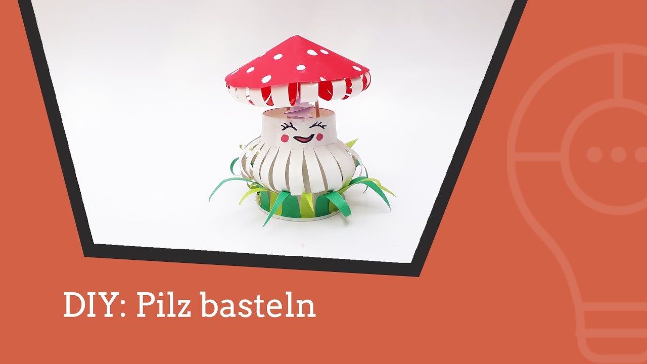 DIY: einen Pilz aus Papier basteln