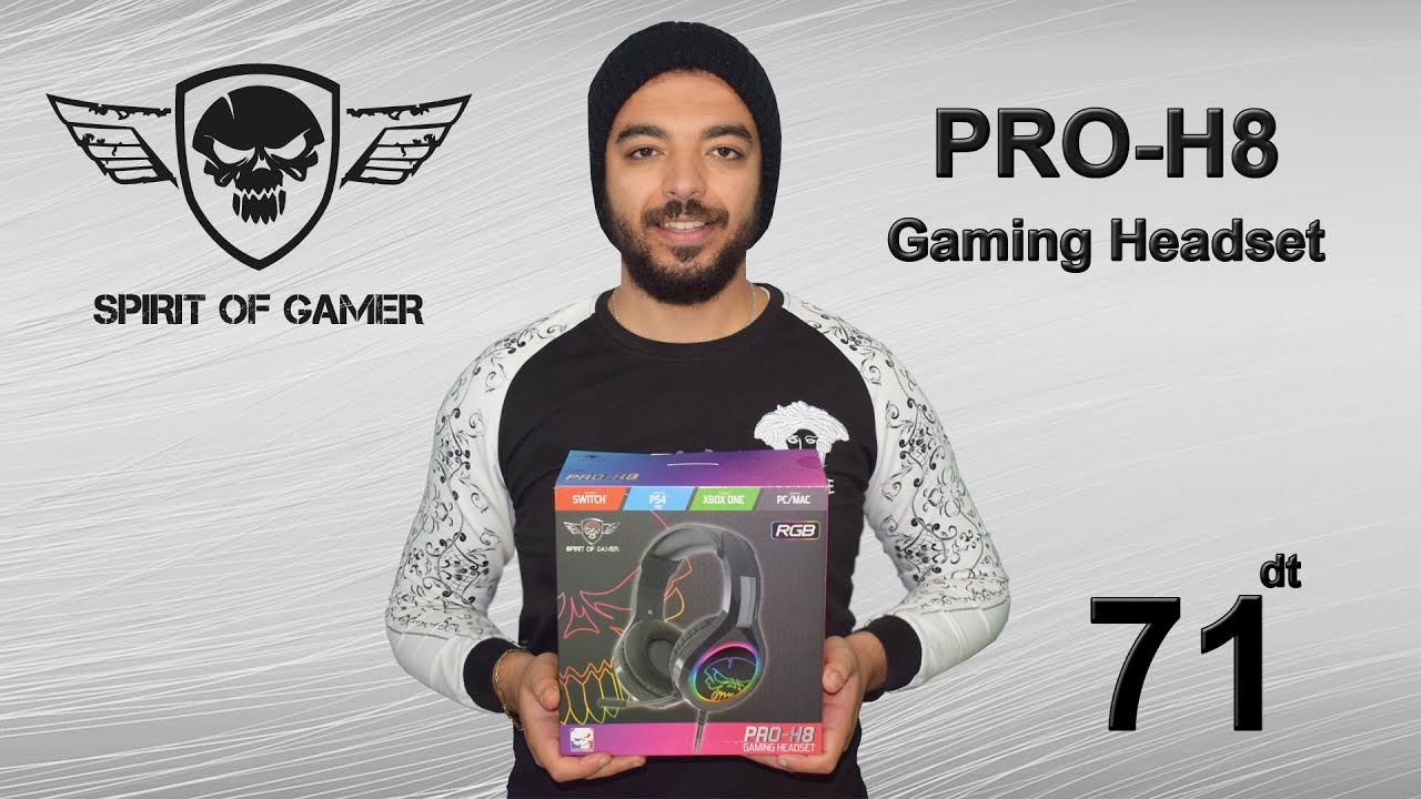 CASQUE MICRO GAMING SPIRIT OF GAMER PRO H8 LED RGB