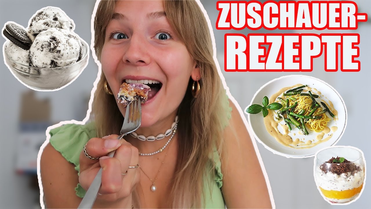1 Tag EURE liebsten REZEPTE testen😍🍝 ( war SO GUT OMG)