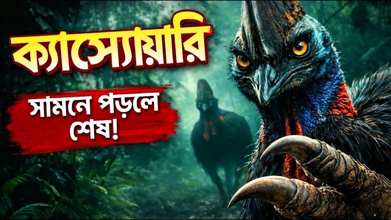 পৃথিবীর সবচেয়ে বিপজ্জনক পাখি! সামনে পড়লে কী করবেন? ক্যাসোয়ারি ! Cassowaries #science #banglafacts