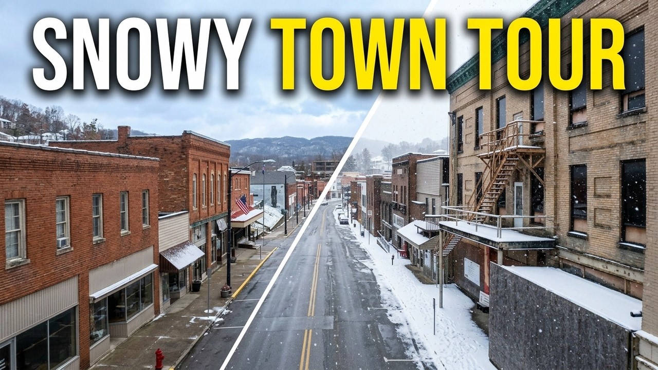 Winter in Whitesburg, Kentucky | Street Level Tour | ASMR