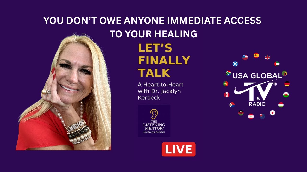 YOU DON'T OWE ANYONE IMMEDIATE ACCESS TO YOUR HEALING