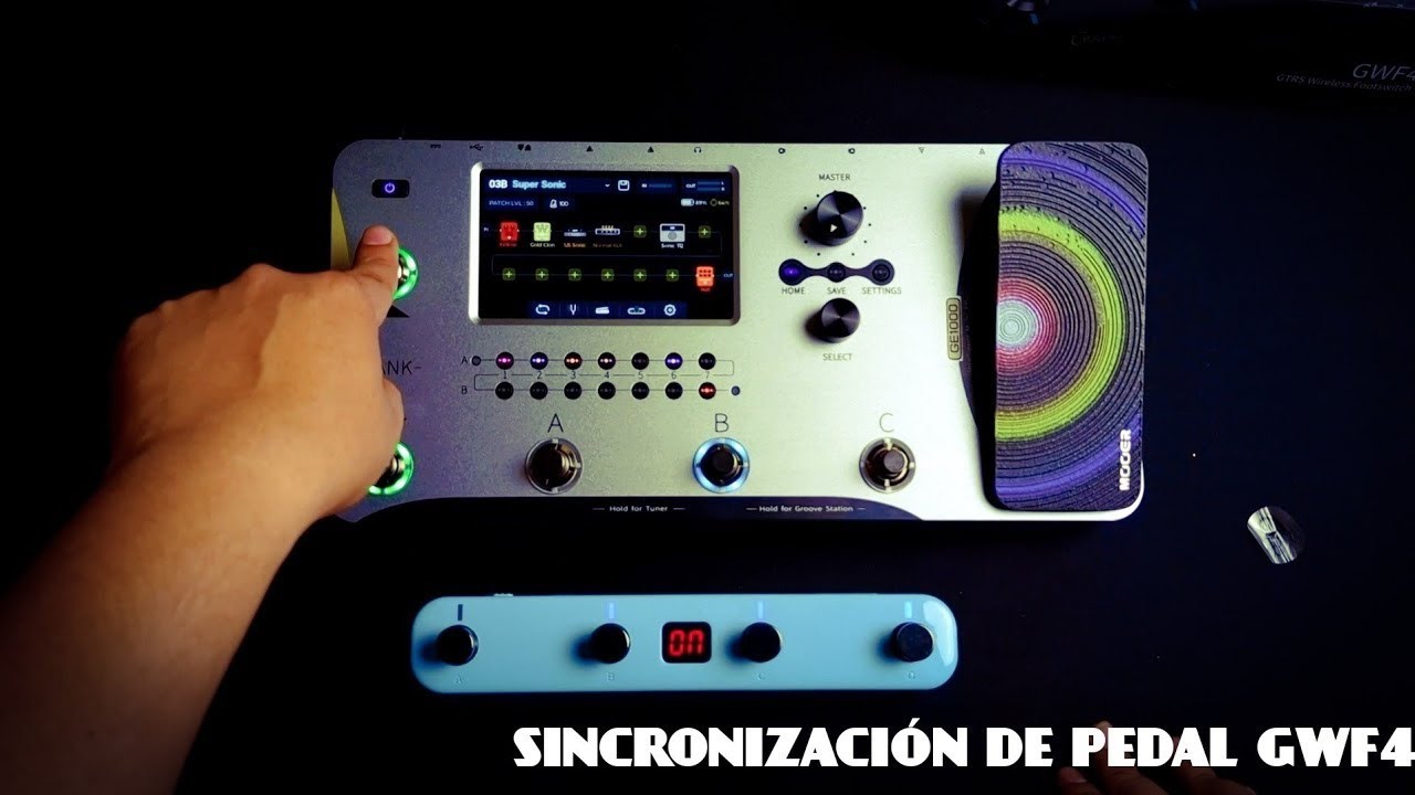 Mooer GE1000 - Sincronización de Pedal GWF4
